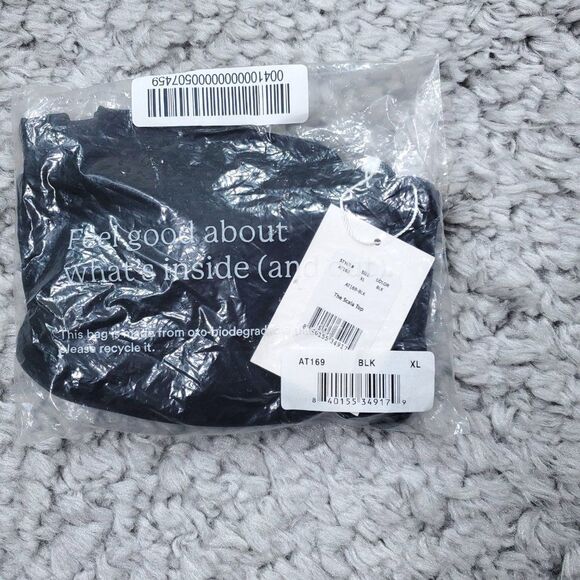 Andie Swim The Scala Bikini Top Strapless V Neck Black Size XL - Picture 5 of 6